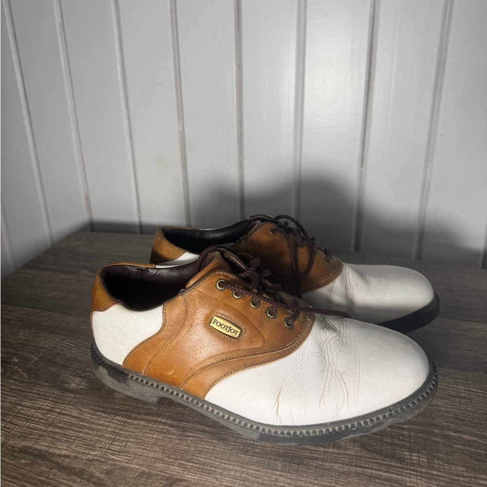 FootJoy Men's Brown and White Athletic Shoes